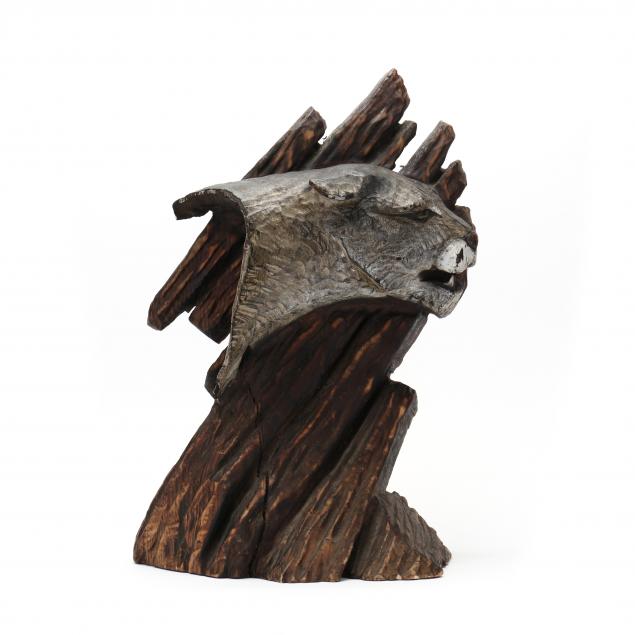 folk-art-carved-cougar-sculpture