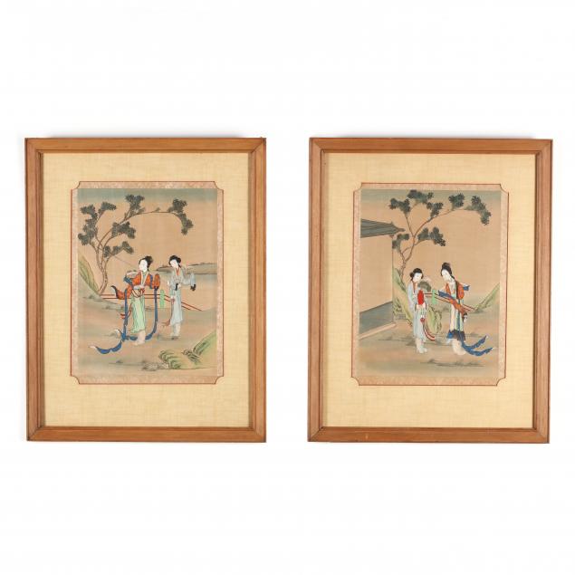 a-pair-of-chinese-paintings-of-noble-ladies