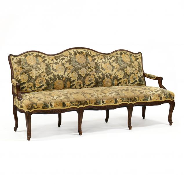 vintage-french-carved-walnut-sofa