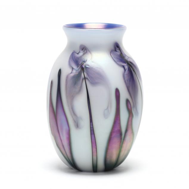 charles-lotton-multi-flora-art-glass-vase