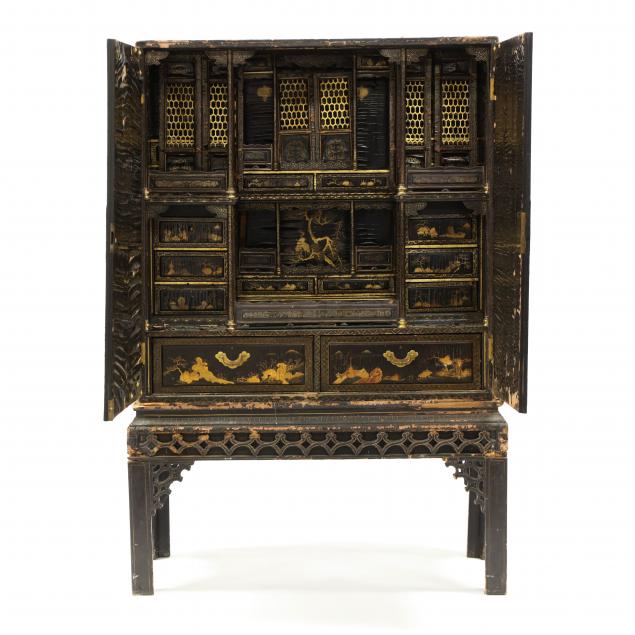 chinese-lacquered-cabinet-on-stand