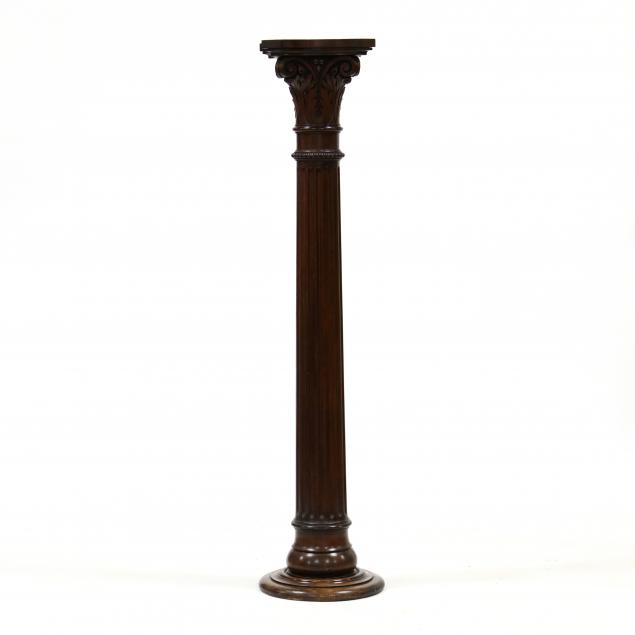 antique-carved-mahogany-decorative-column