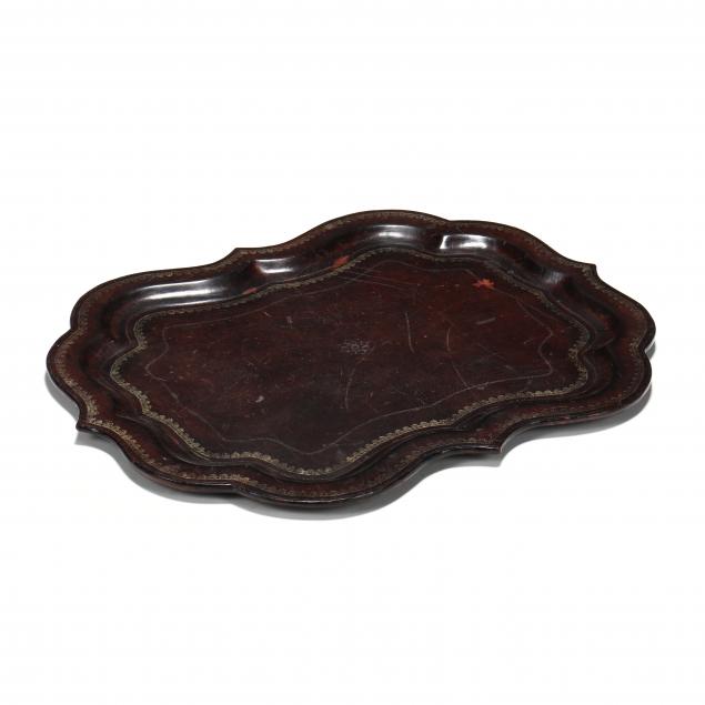 embossed-leather-serving-tray