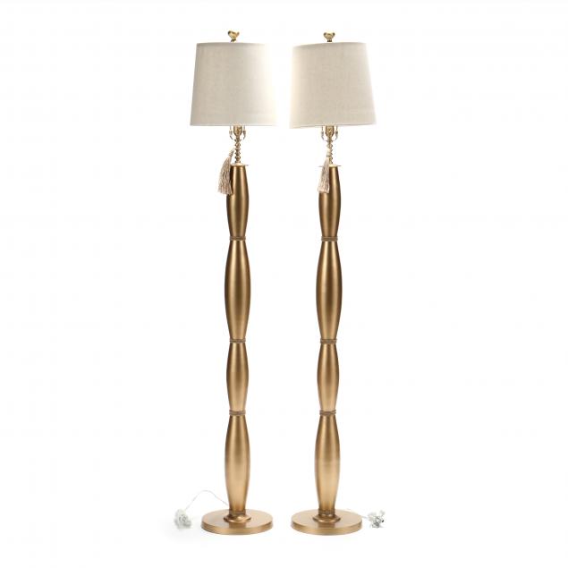 pair-of-contemporary-gilt-metal-floor-lamps