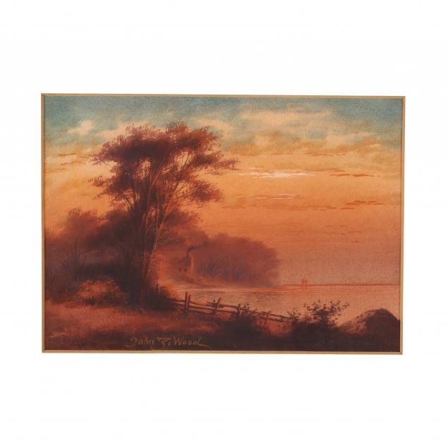 john-z-wood-ny-20th-century-i-sunset-on-the-lake-i