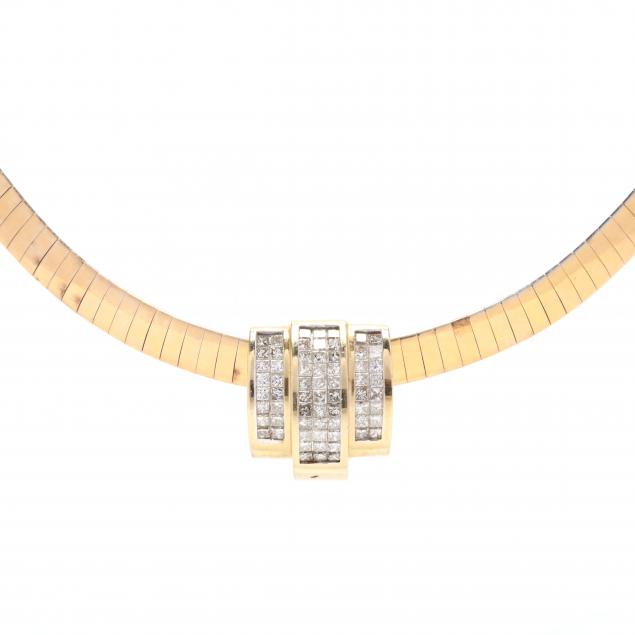 14kt-gold-and-diamond-omega-necklace