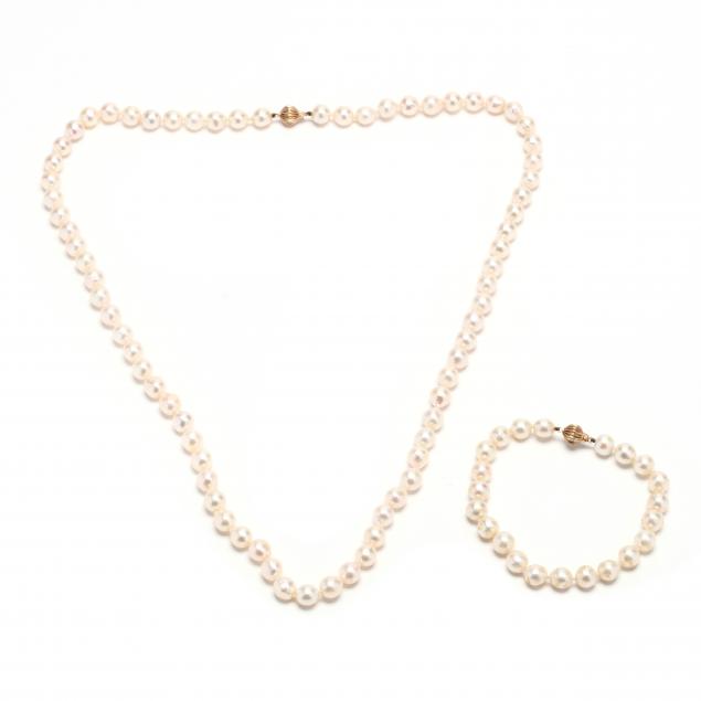 14kt-gold-pearl-necklace-and-bracelet