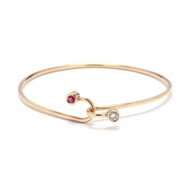 gold-synthetic-ruby-and-diamond-bangle-bracelet