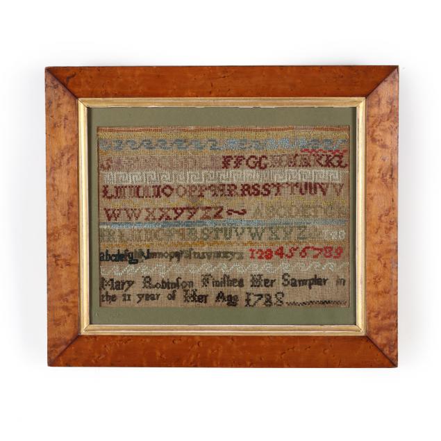 mary-robinson-s-band-sampler-dated-1788