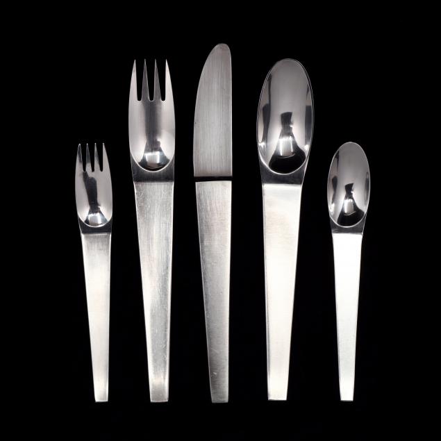 carl-aubock-austria-1900-1957-38-pieces-of-maestro-stainless-steel-flatware