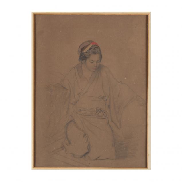 an-antique-drawing-of-a-japanese-woman