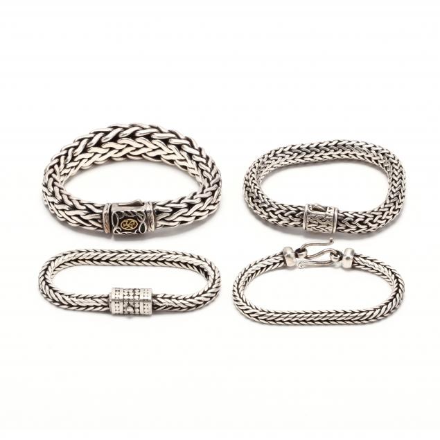four-silver-bracelets