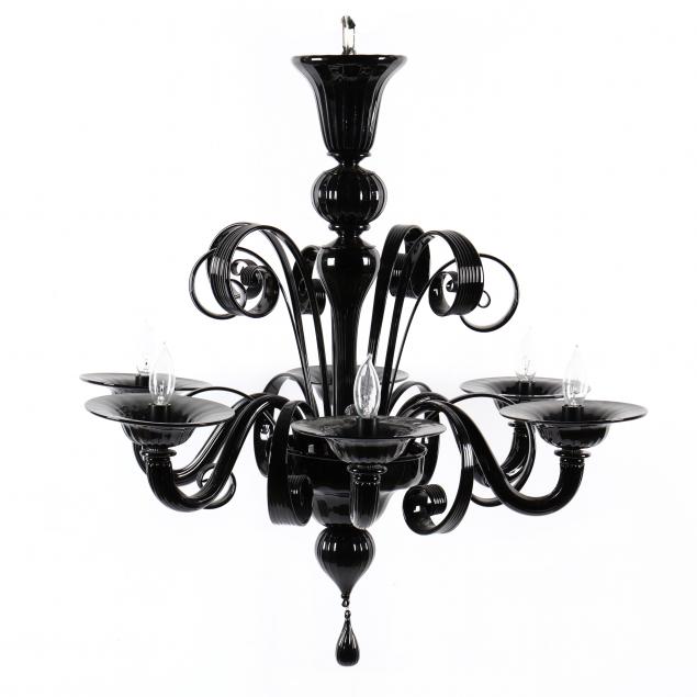 murano-modern-black-glass-chandelier