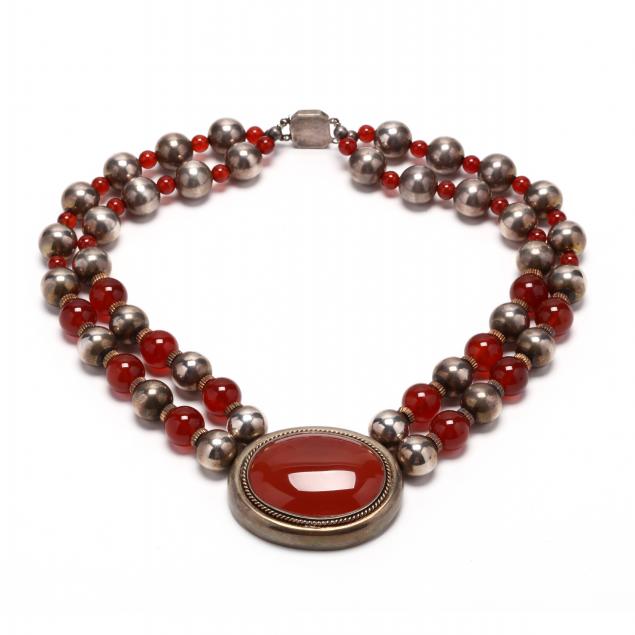 sterling-silver-and-carnelian-necklace