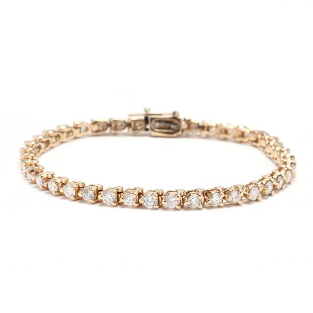 14KT Gold and Diamond Bracelet (Lot 1009 - Estate Jewelry & Sterling ...