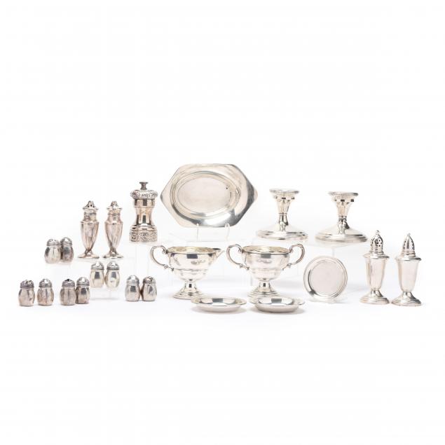 a-collection-of-vintage-sterling-silver-dining-accessories