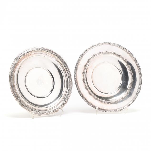 two-sterling-silver-cake-plates