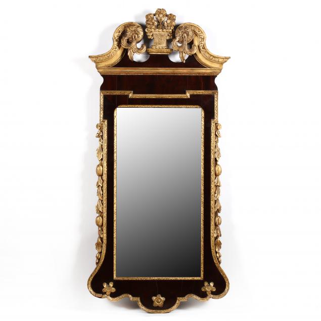 antique-george-ii-style-gilt-mahogany-looking-glass