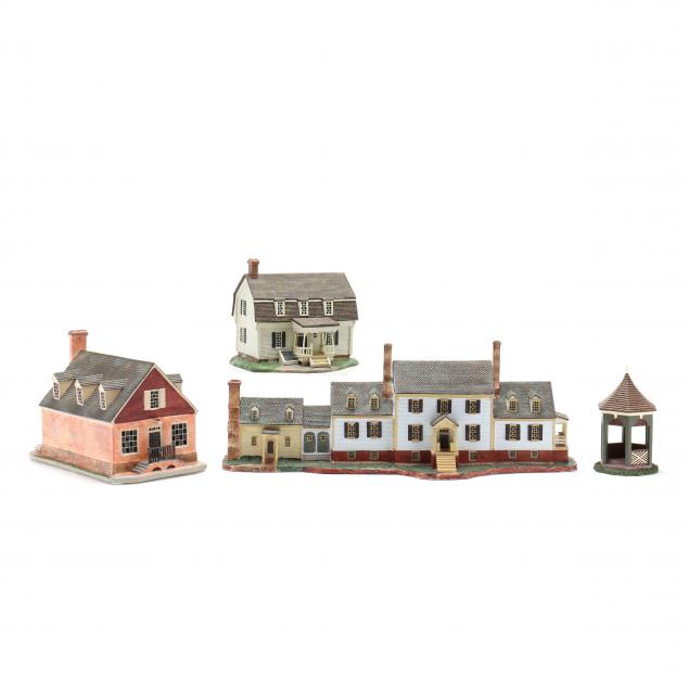 lang-wise-historic-home-collection-four-ceramic-miniatures