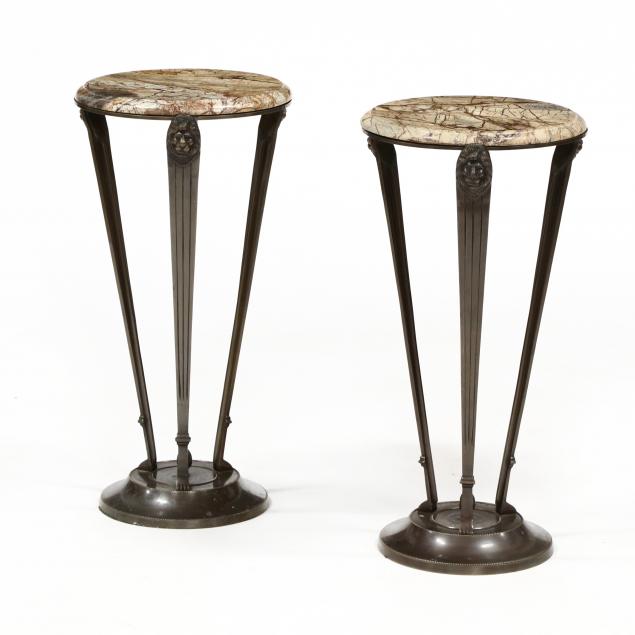 att-theodore-alexander-pair-of-neoclassical-style-bronze-and-marble-side-tables