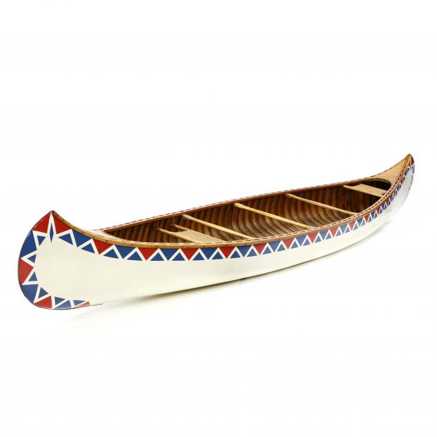 antique-old-town-17-foot-painted-canoe