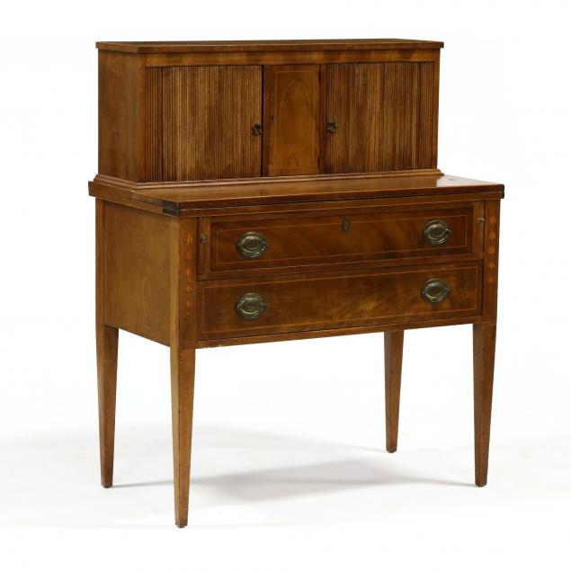 federal-style-inlaid-mahogany-tambour-desk