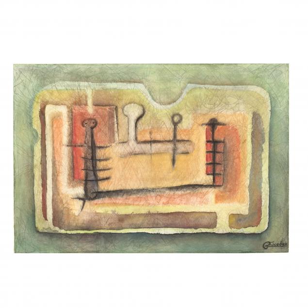 latin-american-school-20th-century-abstract-figural-watercolor