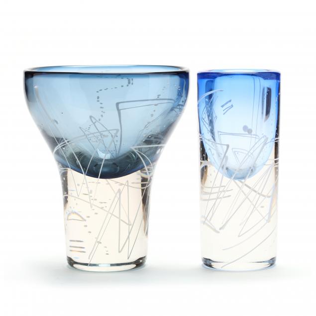 mark-sudduth-oh-two-art-glass-vessels