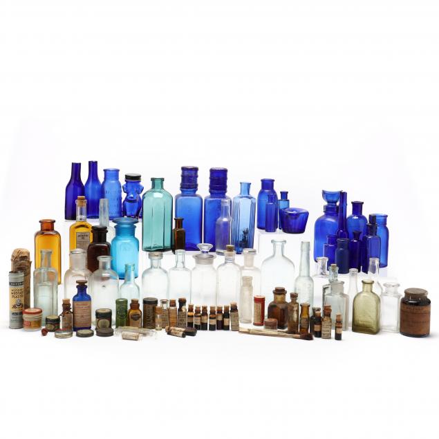 collection-of-vintage-pharmaceutical-bottles-and-containers