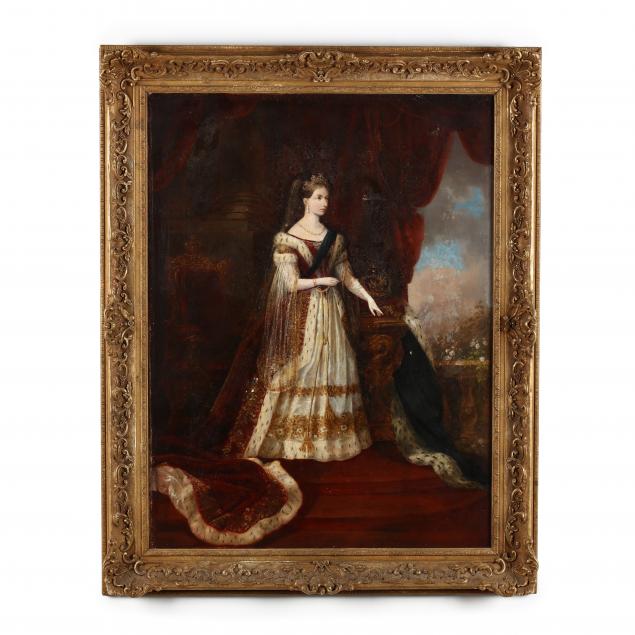 antique-portrait-of-a-young-queen-victoria