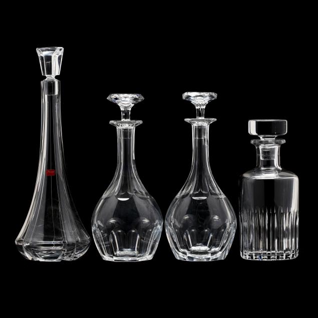 four-baccarat-crystal-decanters