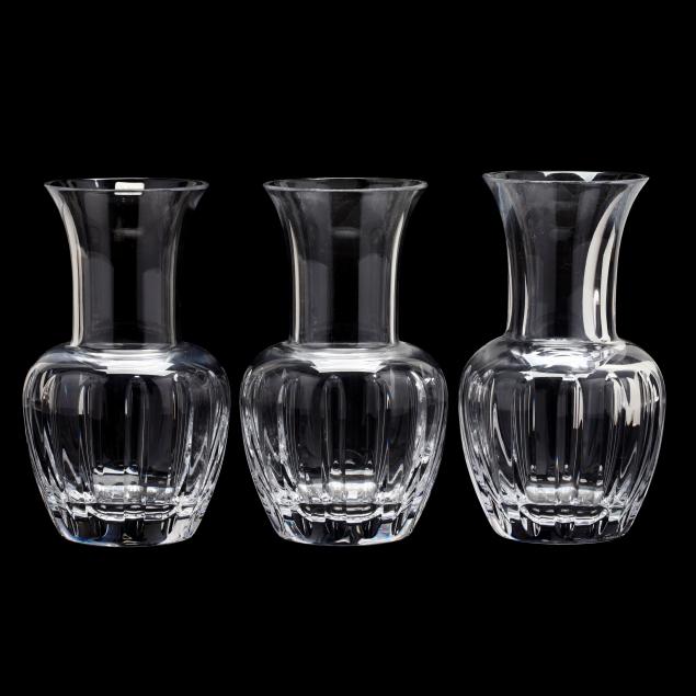 three-daum-crystal-vases
