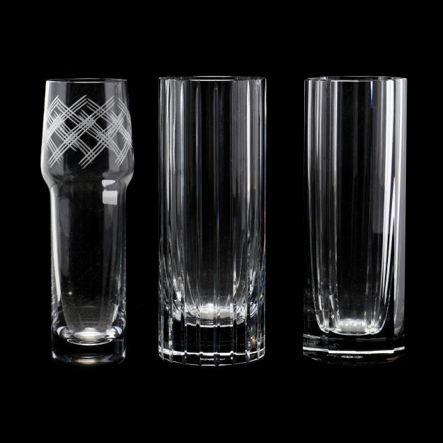 three-baccarat-crystal-cylindrical-vases