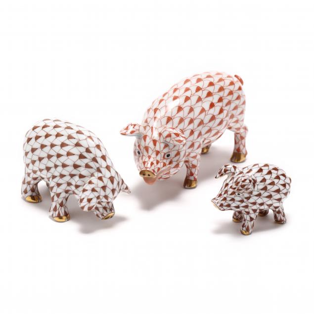 a-herend-porcelain-group-of-three-pigs
