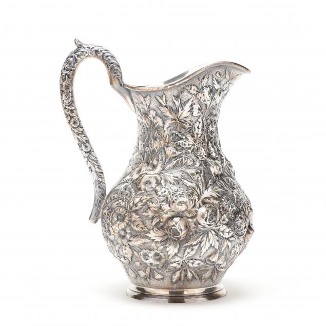 a-baltimore-repousse-sterling-silver-water-pitcher-mark-of-a-e-warner-jr