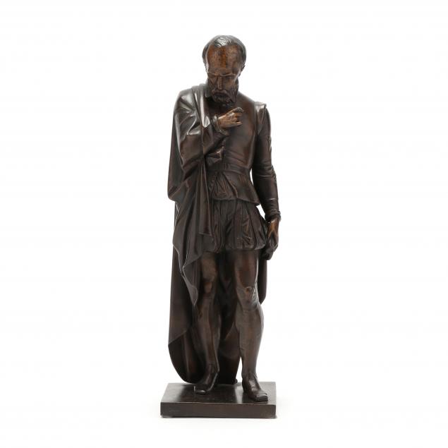 an-antique-bronze-sculpture-of-a-renaissance-figure