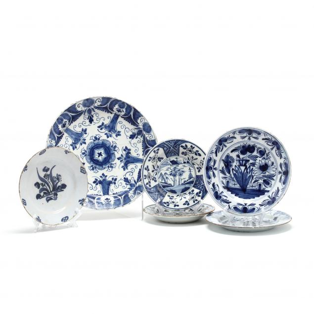 six-delft-blue-and-white-plates