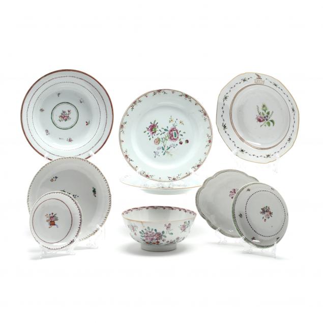 nine-chinese-export-porcelain-items