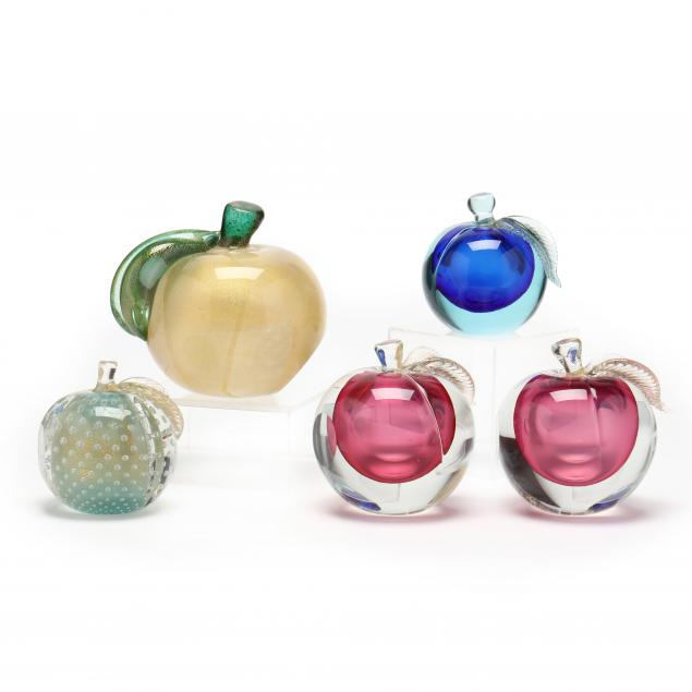 five-murano-art-glass-peaches