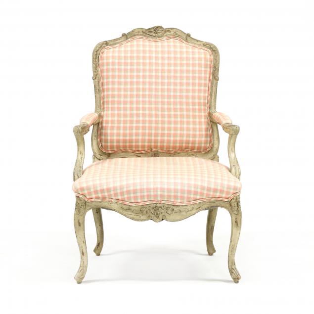 louis-xv-style-carved-and-painted-fauteuil