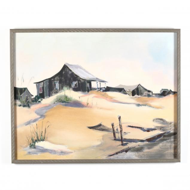 mary-alice-c-blocher-oh-1921-1996-dunescape-with-cottages