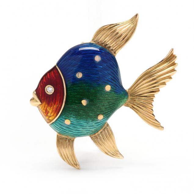 18kt-gold-and-enamel-brooch