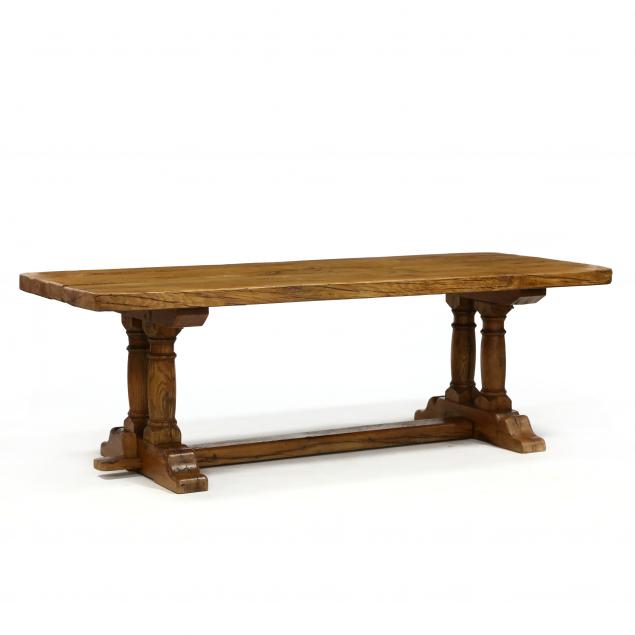 french-oak-trestle-base-farm-table