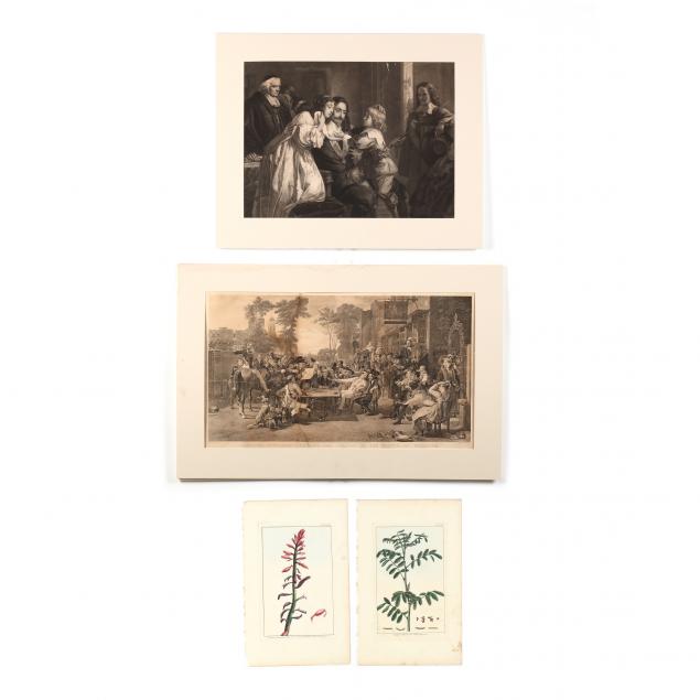 group-of-four-antique-engravings