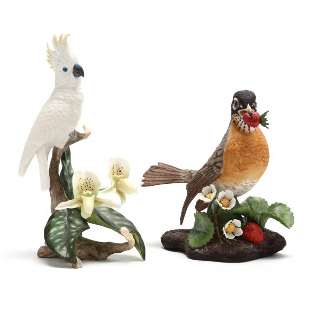 two-boehm-porcelain-bird-figurines