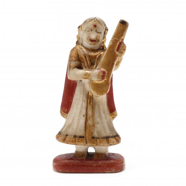 an-indian-carved-and-painted-marble-figure