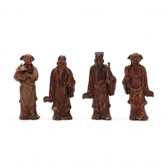 four-chinese-pottery-figures