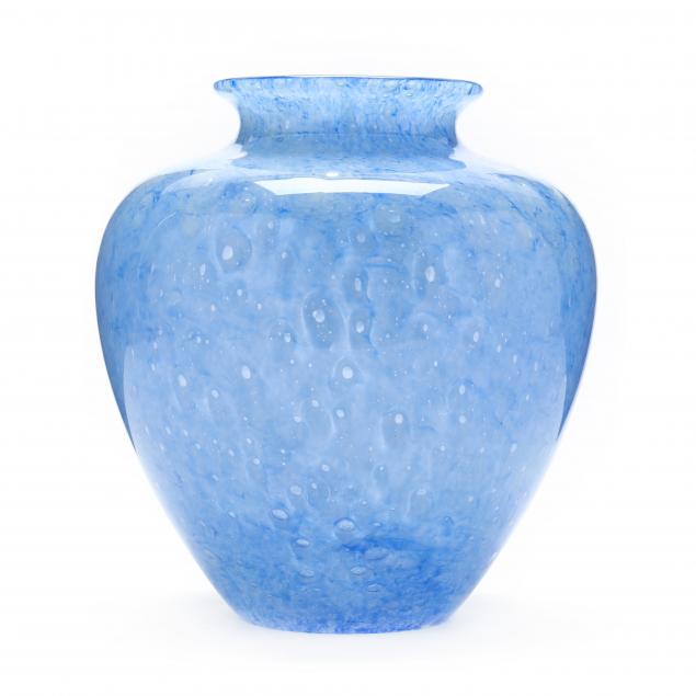 steuben-light-blue-cluthra-vase