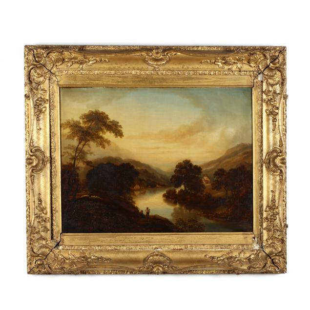 english-school-19th-century-provincial-landscape-with-figures-and-cottages