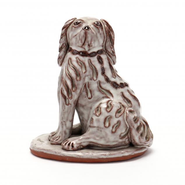nc-folk-pottery-billy-ray-hussey-seated-dog
